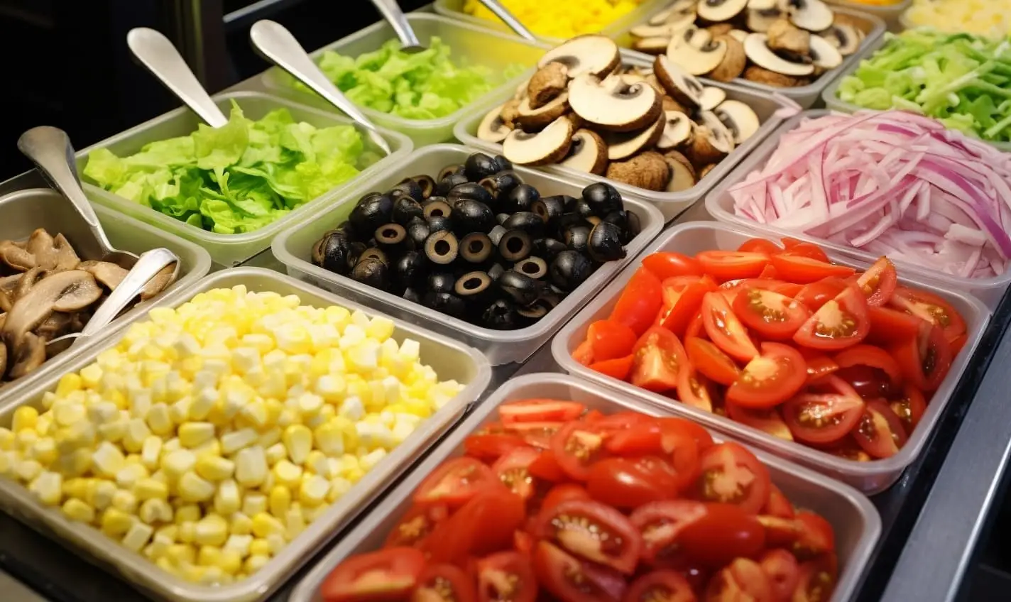 Салат-бары в пиццерии