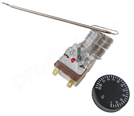 Терморегулятор 20A/250V/2,2m/23mm/50-320 °C (mod. T320-1RF-525)