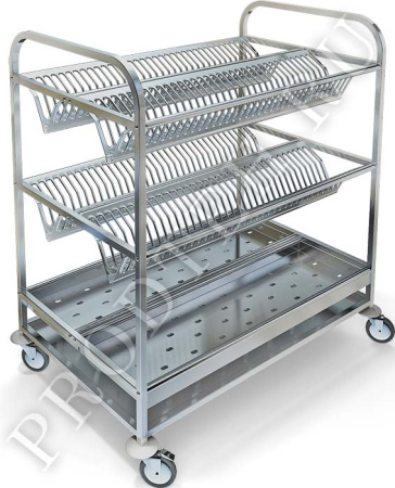 Тележка сервировочная ТП-234К для сушки тарелок и стаканов
