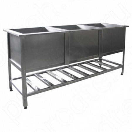 Ванна моечная трёхсекционная Эконом ЦК ВМО3-430ЭЦК-М