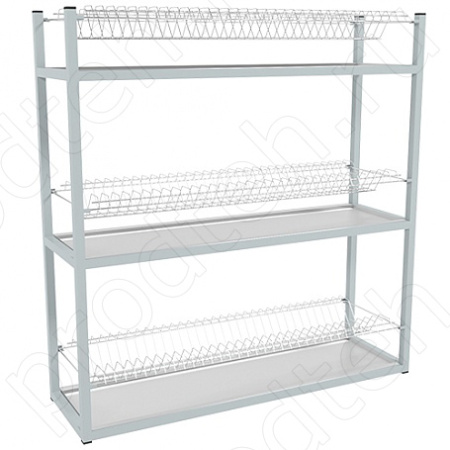 Стеллаж кухонный для тарелок Эконом СКТК-3КЭ