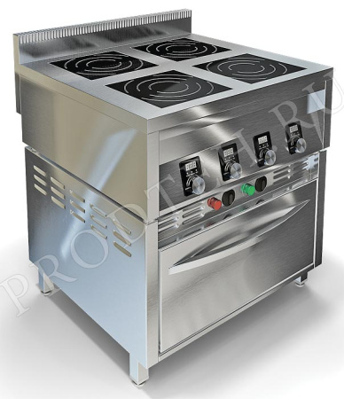 Плита индукционная ИПП-410134 с жарочным шкафом ШД-807 купить