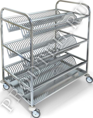 Тележка сервировочная ТП-233 для сушки тарелок