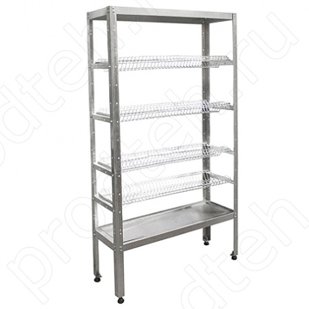 Стеллаж кухонный для сушки тарелок Эконом СКТК-4КЭ-2М (разборный)