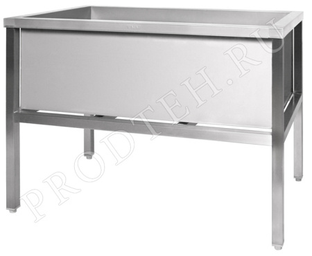 Ванна моечная длинная ВК-2 1540/870 ТММ котломойка с отверстием под смеситель