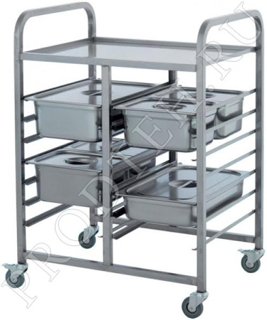 Тележка сервировочная для гастроемкостей ТГ-Л-2.14-1.1-02 (ТГ-1)