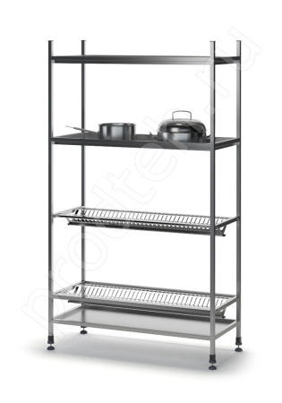 Стеллаж кухонный СКПТС-940/400/1600 ТММ для тарелок и стаканов купить