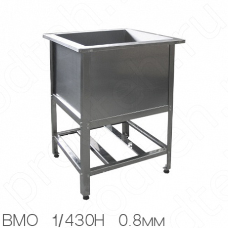Ванна моечная односекционная Стандарт НК ВМО1-430СНК-М (0.8 мм, нерж.)