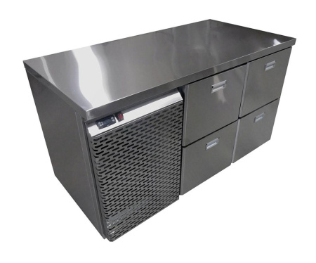 Стол холодильный с бортом/без борта 2 ящика + 2 ящика СХП-2Я+2Я-139/60 купить