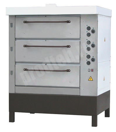 Печь хлебопекарная ХПЭ-750/3 трёхсекционная (нерж)