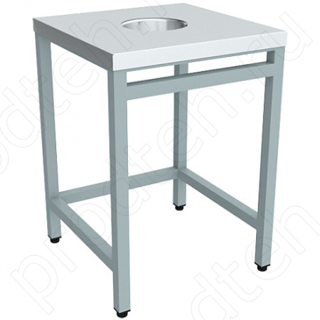 Стол производственный для сбора остатков пищи Эконом ССОП-6/6ЭНП