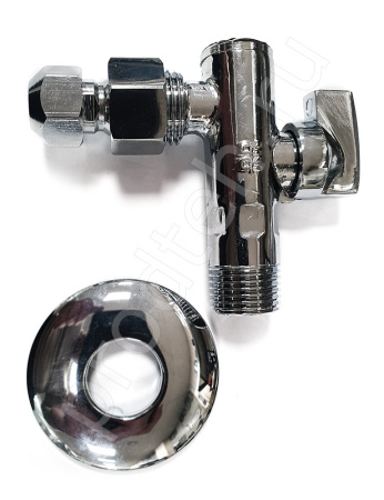 Кран шаровой угловой мини 1/2″х10 КПЭМ Абат купить