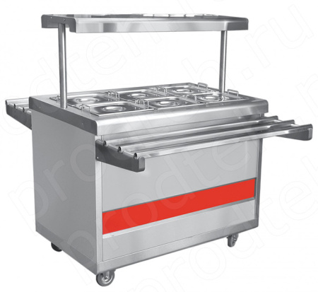 Мармит ЭМК-70ПМ (передвижной) Абат 2-х блюд 6 гастроемкостей