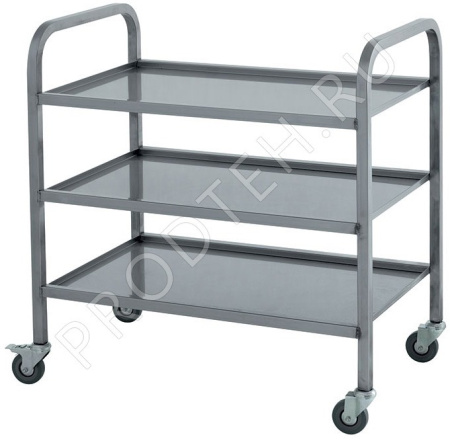 Тележка сервировочная ТС-С-3-850.530.900-02 (ТС-3-Э разборная) Atesy 3 полки