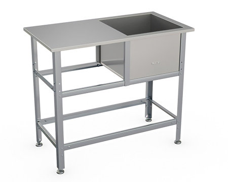 Ванна моечная с рабочей поверхностью ВСМС-Б-1.700-1550.800-02 (ВСМС-1/700) Atesy купить