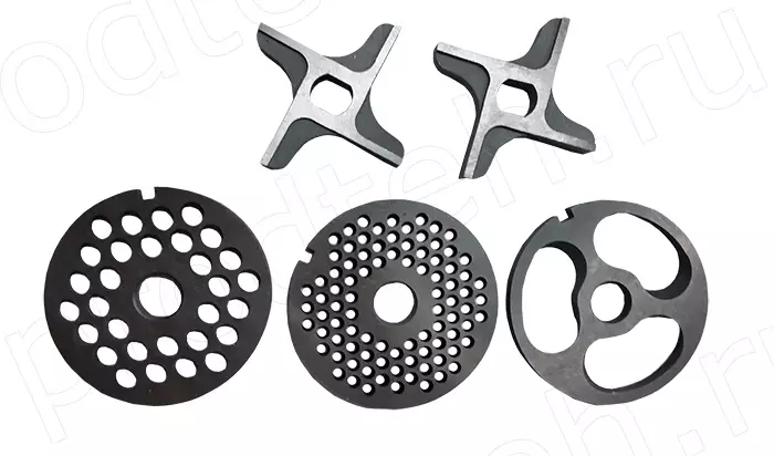 Комплект ножей без бурта мясорубки М-250, МИМ-300, ТМ-32, М-250 (фрезерованный, усиленный)