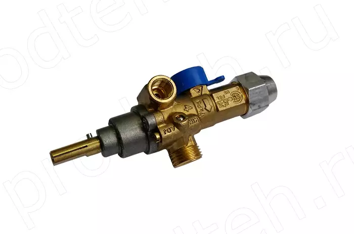 Кран газовый 21SVM9x1 с резьбой М16х1,5 для регулировки газа в конфорках Абат