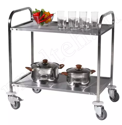 Тележка сервировочная ТС-С-2-800.500.850-02 (ТС-2 разборная) Atesy 2 полки