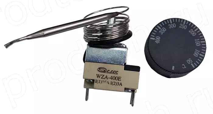 Терморегулятор WZA-400E (50-400 °C) для пицца печи (капилляр 1,0 м)