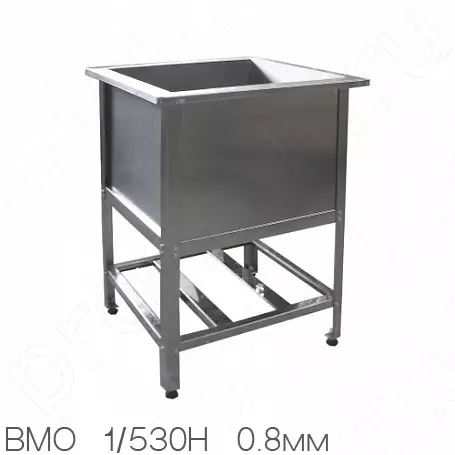 Ванна моечная односекционная Стандарт НК ВМО1-530СНК-М (0.8 мм, нерж.)