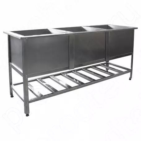 Ванна моечная трёхсекционная Эконом ЦК ВМО3-430ЭЦК-М