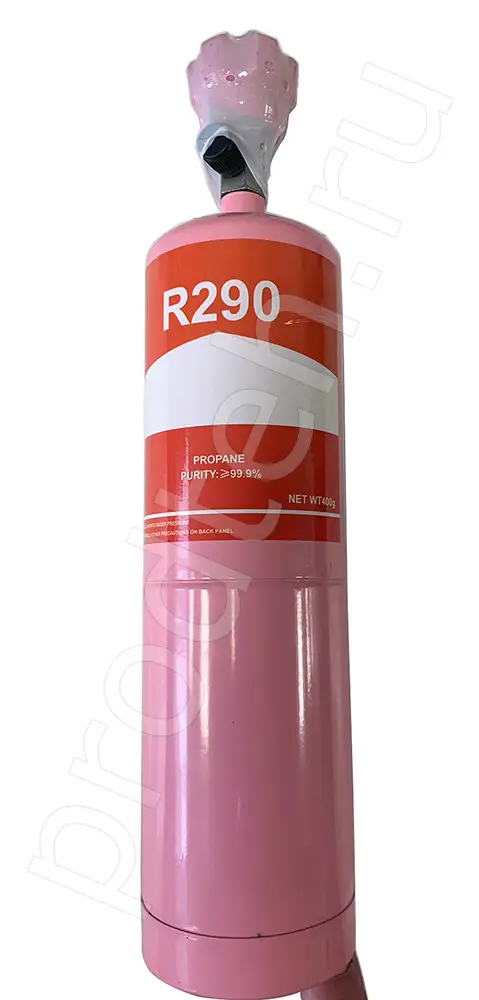 Хладагент R290 баллон 0,400 кг с вентилем