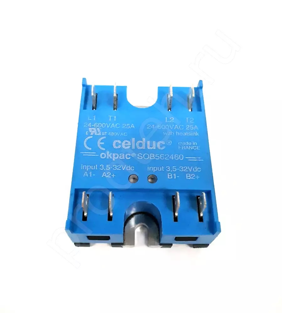 Реле твердотельное SOB562460 FASTON-2X25A/400AC для пароконвектомата ПКА-ПП, ПМ и ВМ с 08.2012