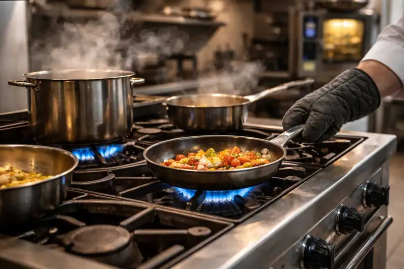 Какие промышленные плиты используют в ресторанах и кафе
