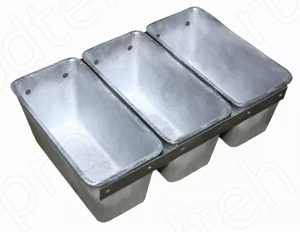 Форма для выпечки хлеба 3Л7 (тройник)