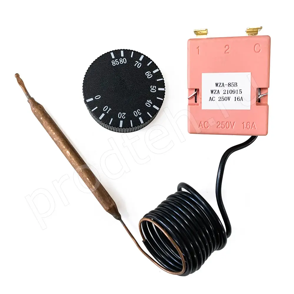 Терморегулятор WZA-85B (30-85 °C) для мармитов (капилляр 1,0 м)