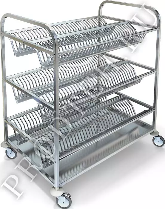 Тележка сервировочная ТП-234 для сушки тарелок