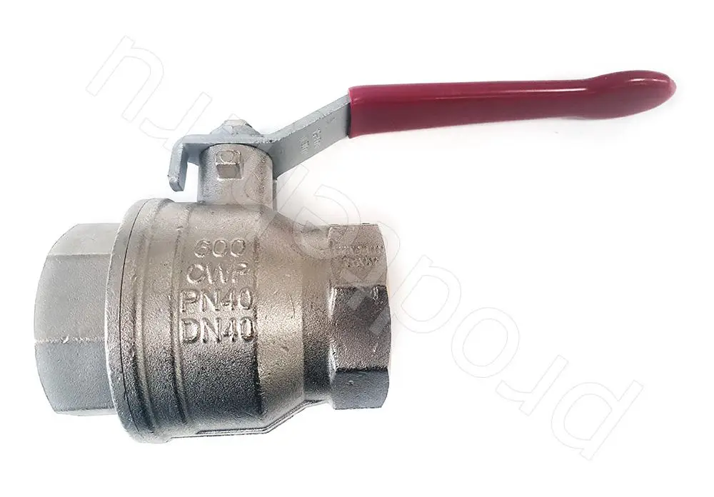 Кран шаровой RUB 1 1/2 дюйма, ручка, В/В S90H00