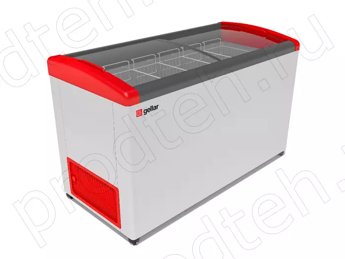 Ларь морозильный FG 500 E Gellar гнутое стекло