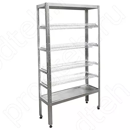 Стеллаж кухонный для сушки тарелок Эконом СКТК-4КЭ-2М (разборный)