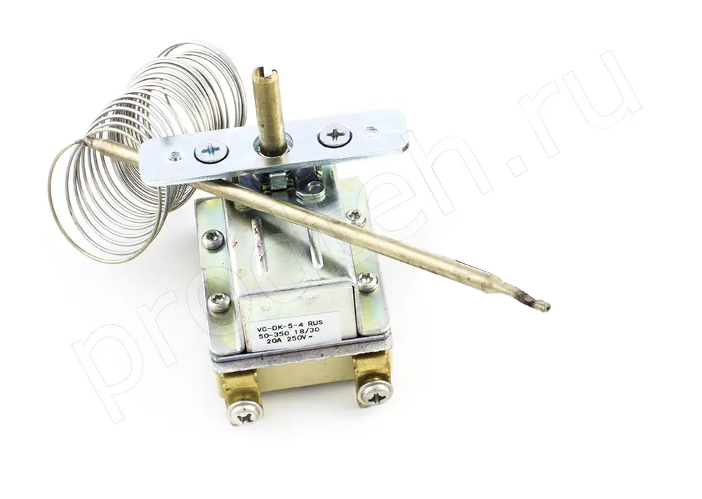 Терморегулятор VC-DK-5-4 2-х полюсной 50-350 °C для духовых шкафов (Т32М-06-2,5)