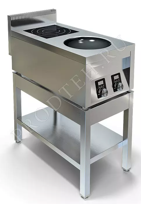 Плита индукционная ИПК-210114 комбинированная на подставке СПИ-033/407