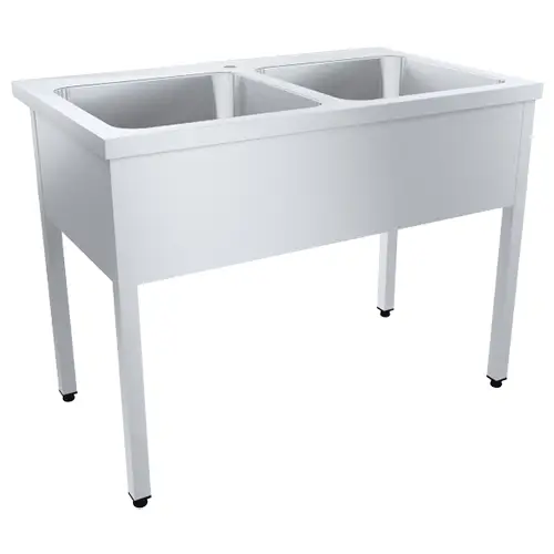 Ванна моечная двухсекционная цельнотянутая Профи ВМОц2-600ПНТ