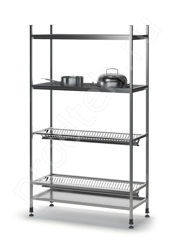 Стеллаж кухонный СКПТС-940/400/1600 ТММ для тарелок и стаканов