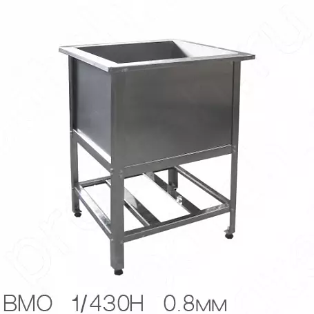 Ванна моечная односекционная Стандарт НК ВМО1-430СНК-М (0.8 мм, нерж.)