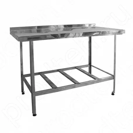 Стол производственный разделочный с бортом Эконом НК СРОб-18/6ЭНК-М (нерж., 0.5 мм)