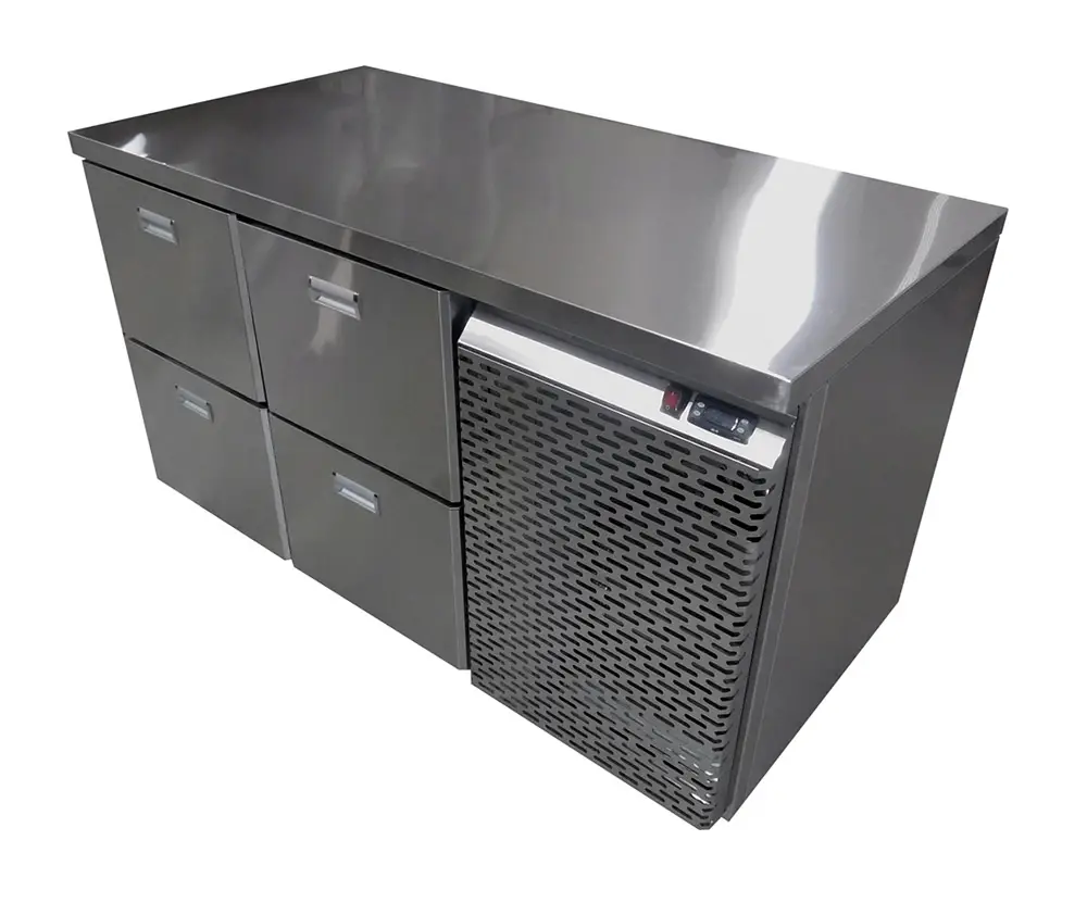Стол холодильный с бортом/без борта 2 ящика + 2 ящика СХП-2Я+2Я-139/50