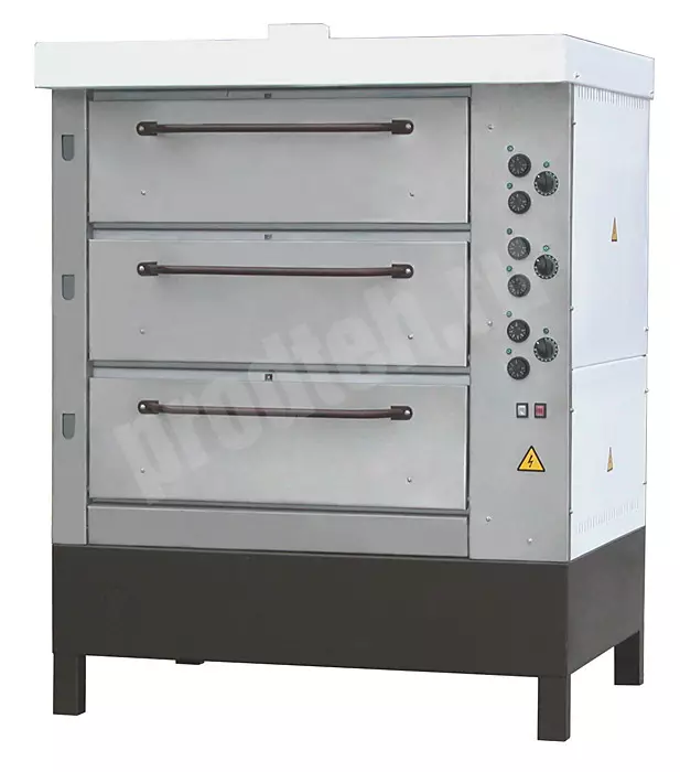 Печь хлебопекарная ХПЭ-750/3 трёхсекционная (нерж)