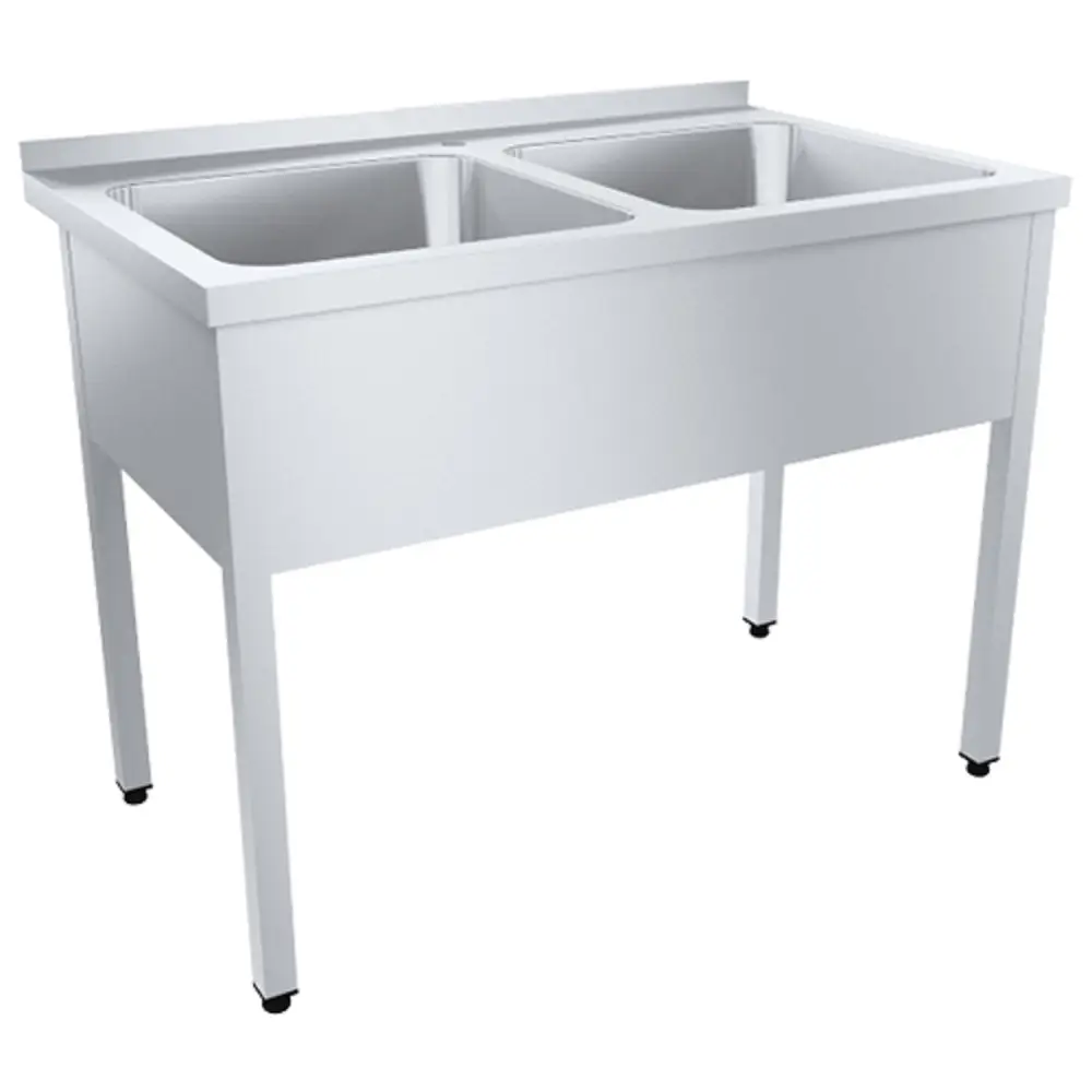 Ванна моечная трёхсекционная цельнотянутая Профи ВМОцб2-500ПНТ с бортом