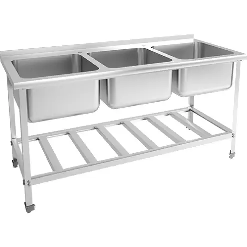 Ванна моечная трёхсекционная цельнотянутая Стандарт ВМОц3-500СНК