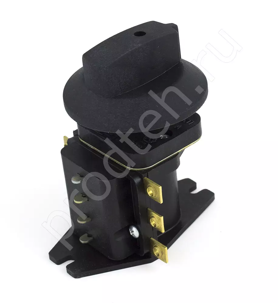 Переключатель ППКП-25А большая ручка (железный шток, корпус пластик)