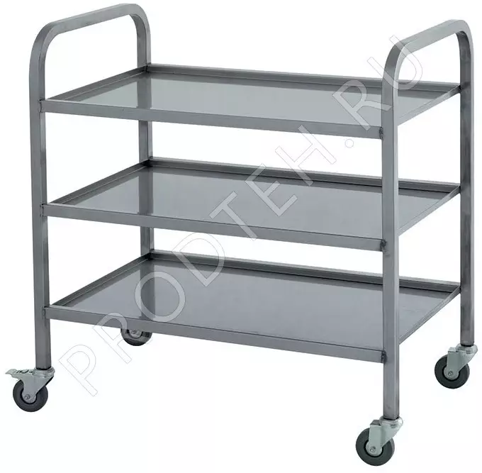 Тележка сервировочная ТС-С-3-850.530.900-02 (ТС-3-Э разборная) Atesy 3 полки