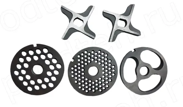 Комплект ножей без бурта мясорубки М-250, МИМ-300, ТМ-32, М-250 (фрезерованный, усиленный)