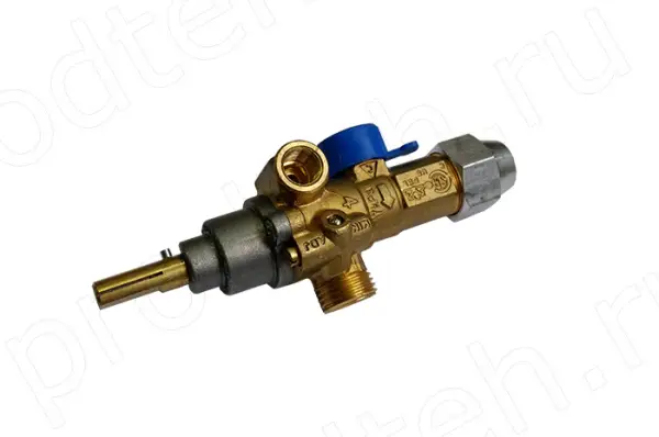 Кран газовый 21SVM9x1 с резьбой М16х1,5 для регулировки газа в конфорках Абат
