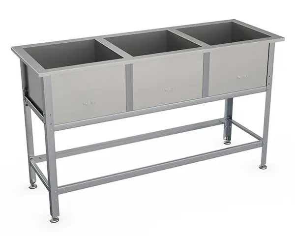 Ванна моечная трёхсекционная ВСМ-Б-3.430-02 (ВМ-3/430) Atesy