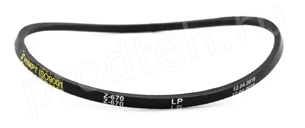 Ремень приводной Z(0)-670 для картофелечистки МОК-150М, МОК-300М